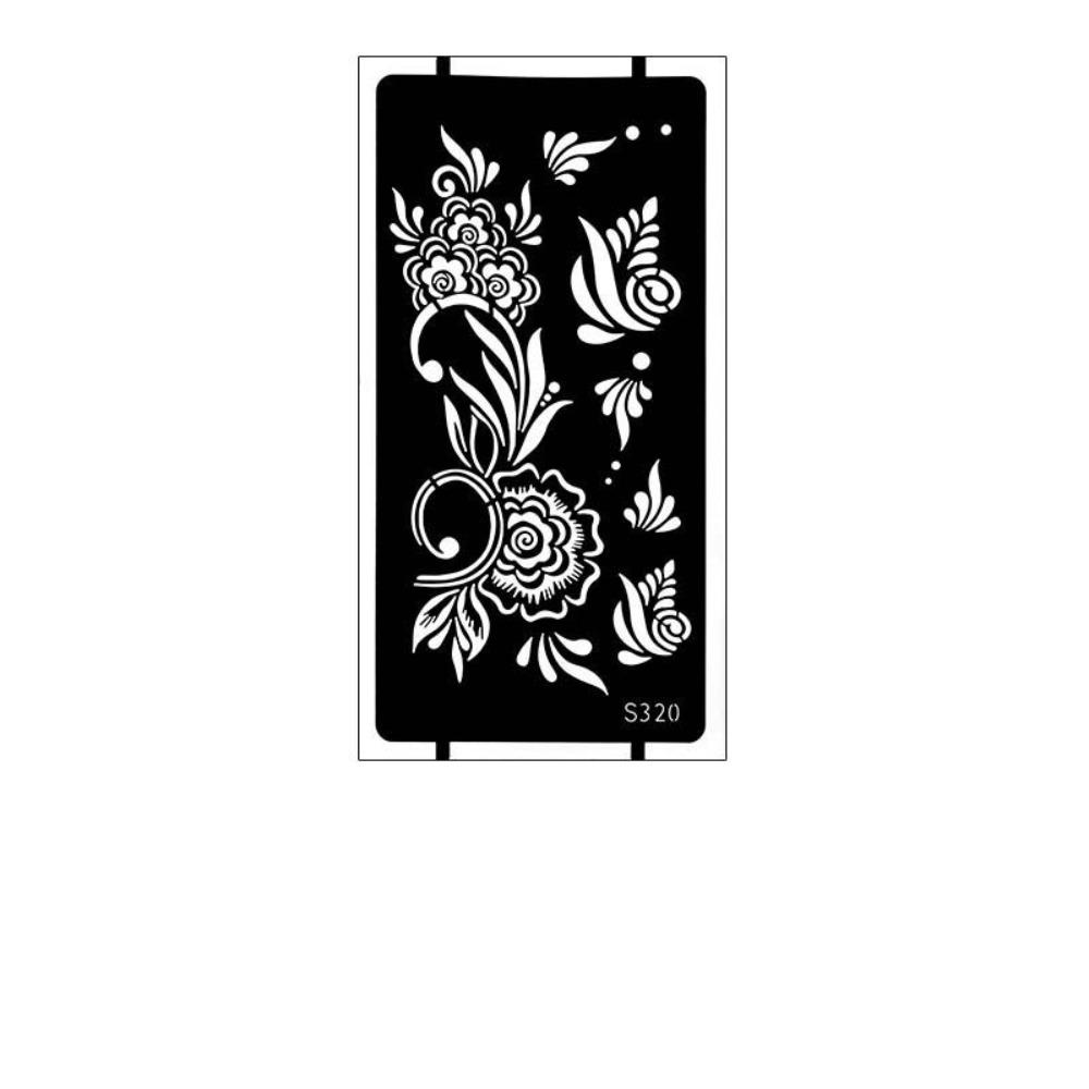 Lace Fake Tattoo Temporary Tattoo Template Legs Arm Henna Tattoo Decals Women/Lady