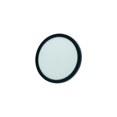 Modern Black Round Ceiling Lamp Ø23cm for the Hall, Living Room, Switch, Variable Color, LED 18W, DENVER Idealed