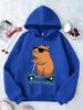 New Christmas-themed hooded sweatshirt for kids, featuring a fun and stylish capybara pattern perfect for autumn and winter.