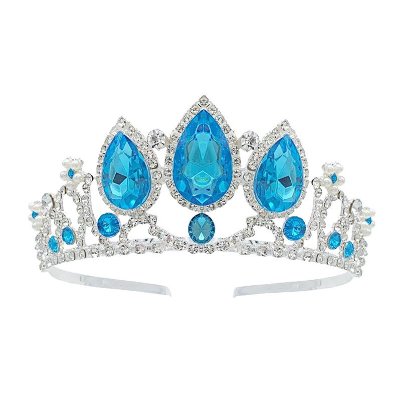 Детская тиара-ободок из сплава со стразами - Принцессин головной убор для праздника или подарка на день рождения