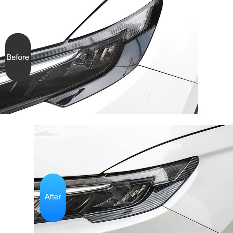 For Honda CR-V 2024 2025 ABS Chrome Front Headlight Eyebrow Cover Lamp Trim Exterior Accessories 2PCS