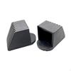 2 Pieces Fitness Equipment End Cap Gym Rubber Caps Floor Protectors Replacement Square