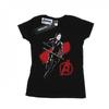 Marvel Womens/Ladies Avengers Endgame Mono Black Widow Cotton T-Shirt