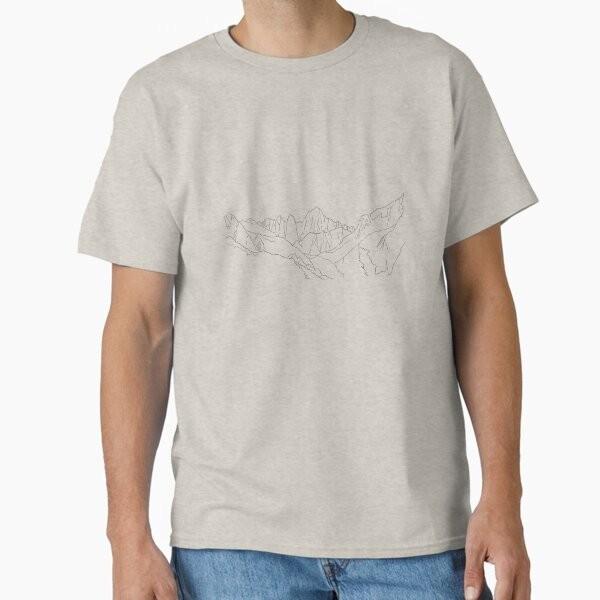 Mount Whitney Classic Tshirt Made In Usaaus Tshirt S2xl
