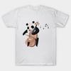 T Shirt Women Panda Playing Music Harajuku Print Kawaii Tshirt Summer Short Sleeve Female T-Shirt Top Tee