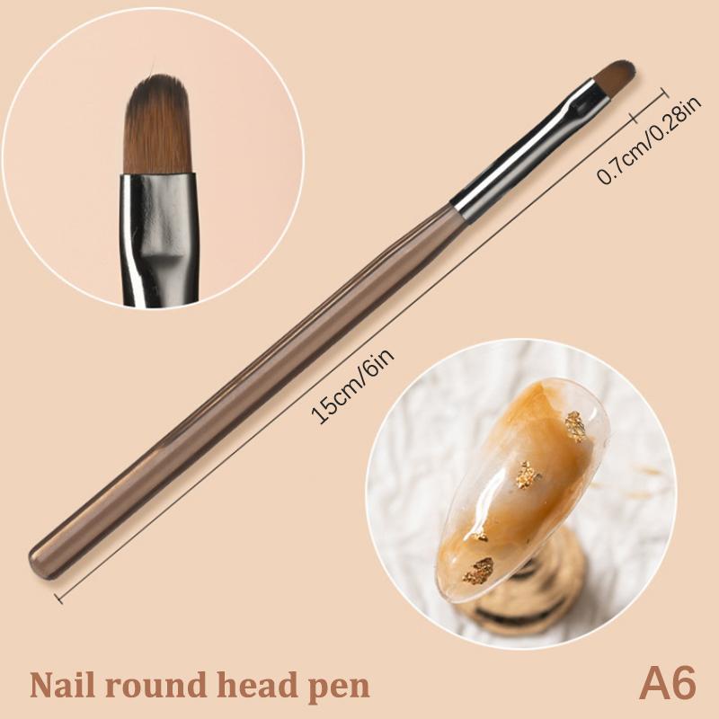 1Pcs Nail Pen Brush Sweep Pen Light Therapy Drawing Line Pen Gradient Pen Nail Brush