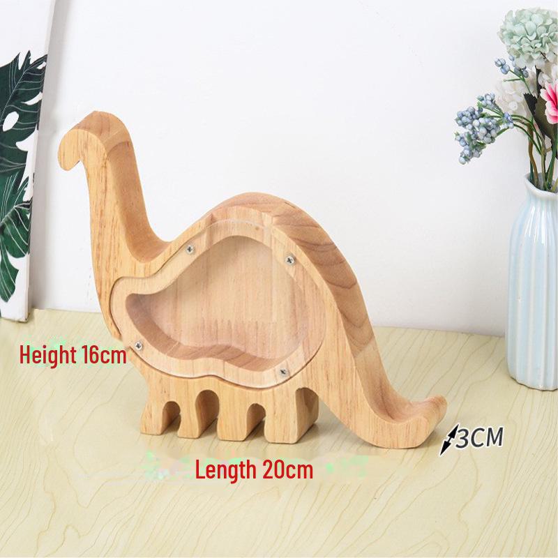 Деревянная и акриловая копилка для детей с алфавитом - прозрачный дизайн животных