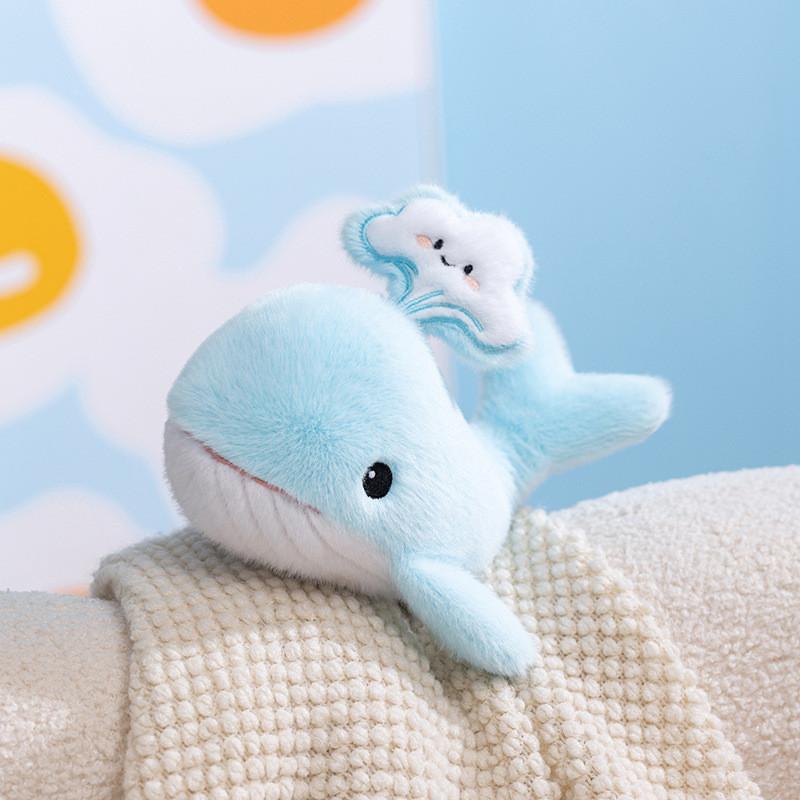 Whale Plush Toy For Kids Soft Cartoon Marine Animal Gift For Children