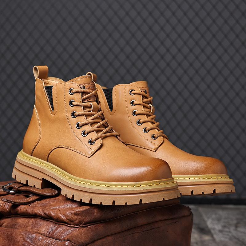 Мужские ботинки Мартин осень-зима высокие хлопковые ботинки мужские ботинки ретро повседневные рабочие сноубутсы 2025