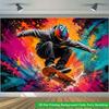 2D плоский фон1 шт. Баннер-фон Полиэстер Настенный декор Для гостиной спальни офиса Уличный декор Вечеринка Праздничный подарок