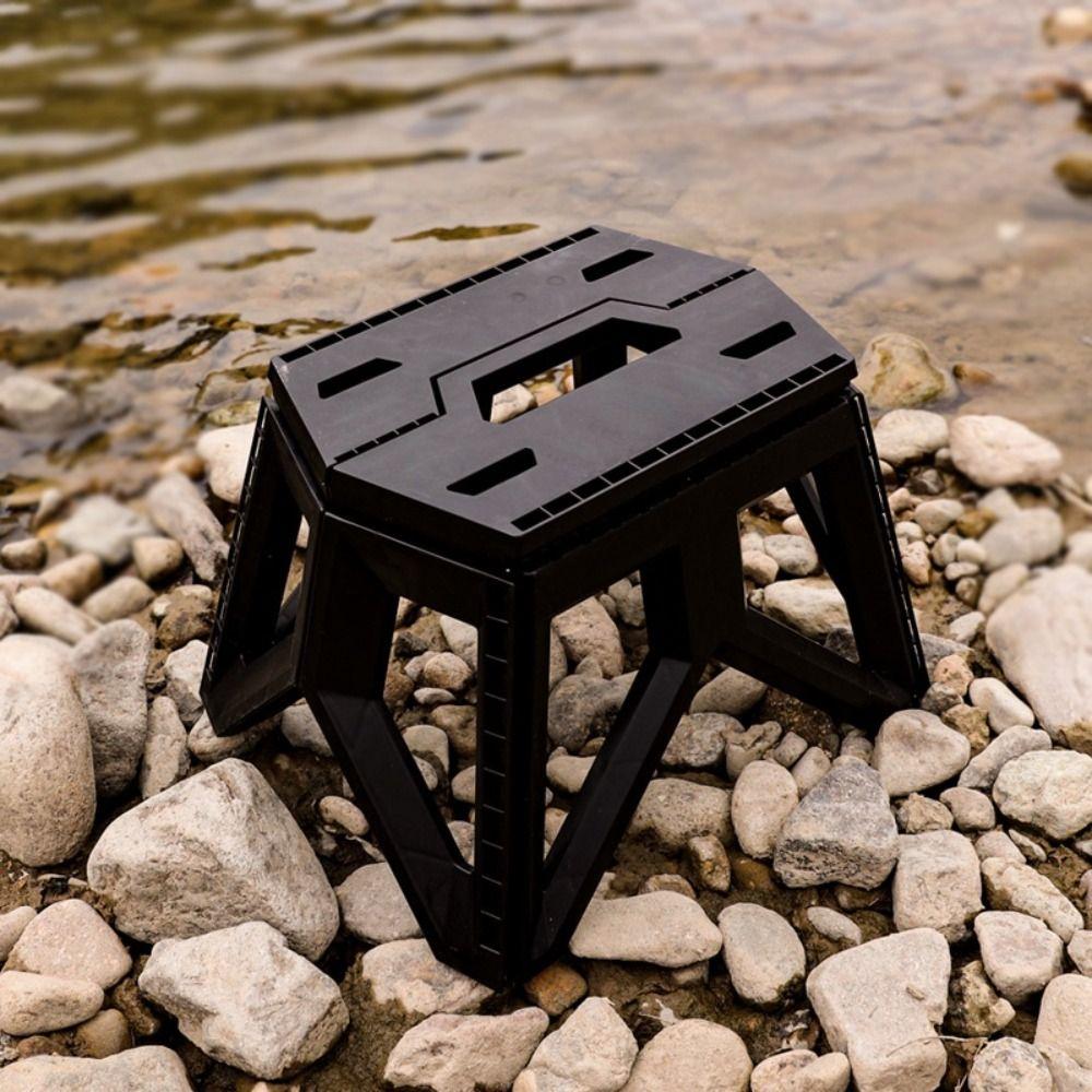 Portable Folding Step Stool Square Fishing Chair Outdoor Furniture Camping Chair Travel