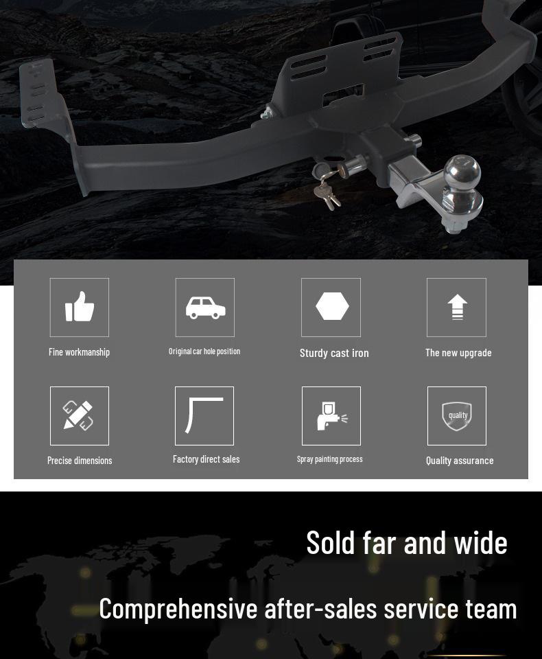 Toyota FJ Cruiser Prado Модифицированный Крюк для Буксировки Прицепа Кронштейн Голова Тигра