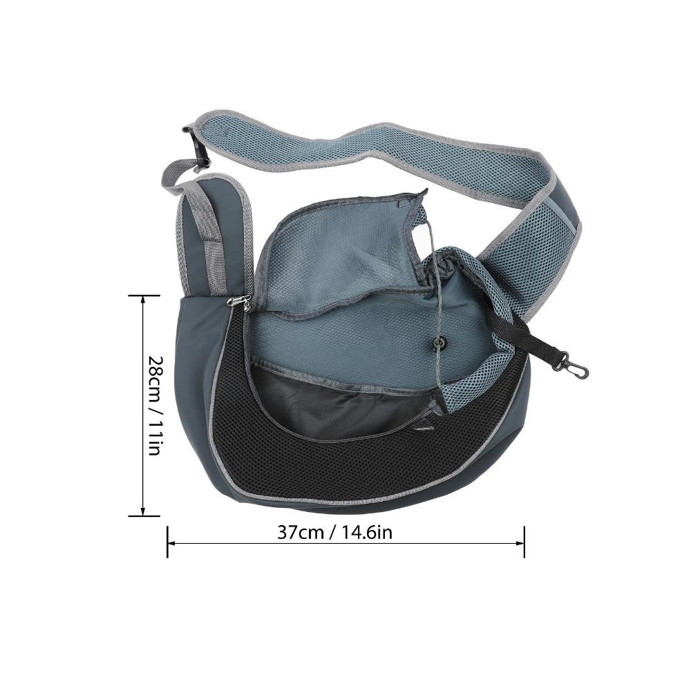 Breathable Mesh Crossbody Pet Bag Adjustable Strap Pet Travel Backpack  Pet Outing