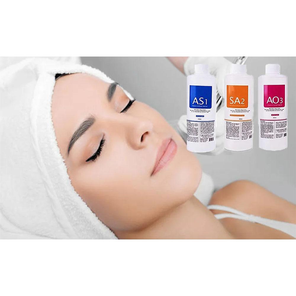 Сыворотка для ухода за кожей лица Facial Beauty Aqua SPA AS1/SA2/AO3 для аппарата для маленьких пузырьков, профессиональный уход за лицом, косметическая жидкость