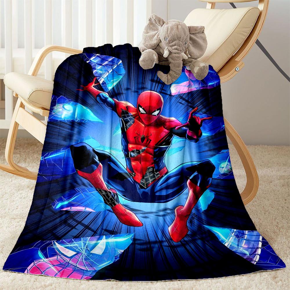 1pc Spider-Man City blanket Soft and Warm for Sofa Office Camping Travel Livingroom Great Gift for Friends and Family Comfortable