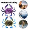 2Pcs 8CM/10G Soft Crab Lure Floating Bionic Crab Bait Colorful TPR Artificial Bait Saltwater Freshwater Fishing Accessories