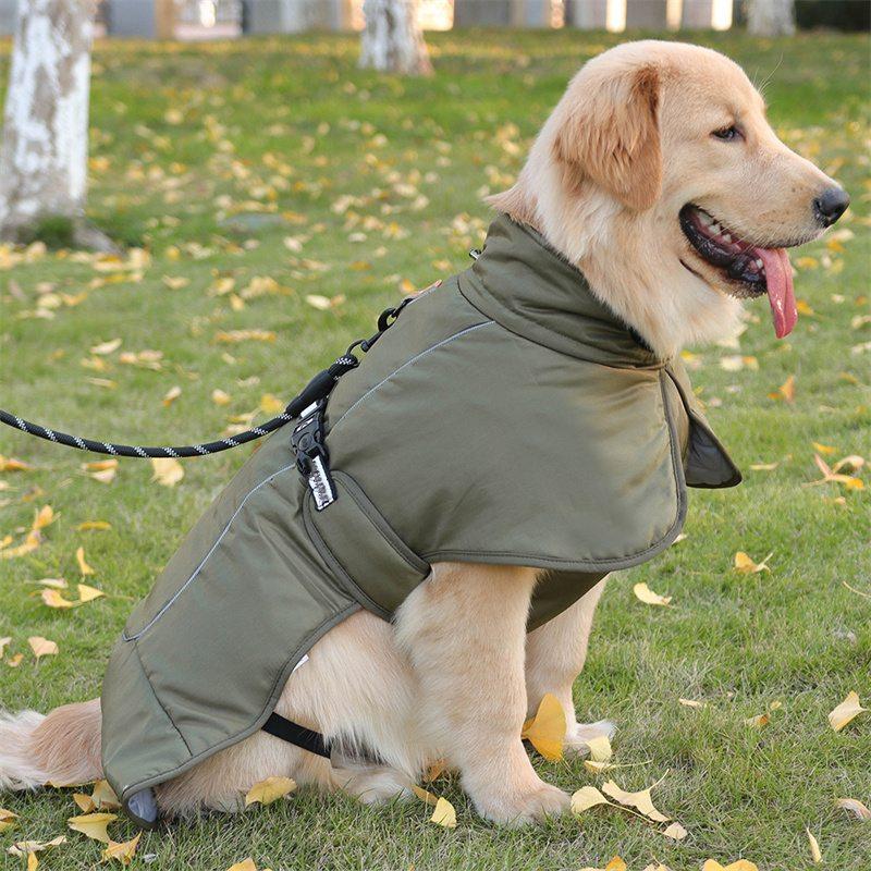 Large Dogs Windproof Reflective Warm Winter Dog Clothes For Medium Jacket Coat French Bulldog Coat Dachshund Labrador Outfits