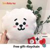 KPOP BTS мультфильм плюшевая игрушка-подушка кукла SHOOKY RJ COOKY TATA подушка домашний декор + БЕСПЛАТНЫЙ ПОДАРОК