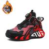 Children's Velvet Basketball Shoes Autumn and Winter Waterproof Leather Surface Boys' Sports Shoes Medium and Older Children's Wear-resistant Thick