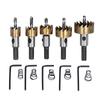 5Pcs Metal Hole Saw Bit Drill Kit High Carbon Steel Woodworking Opener 16 18.5 20 25 30mm