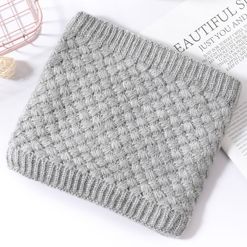 Универсальный флисовый утолщенный шарф-снуд для мужчин и женщин, зимний теплый вязаный шарф-капюшон