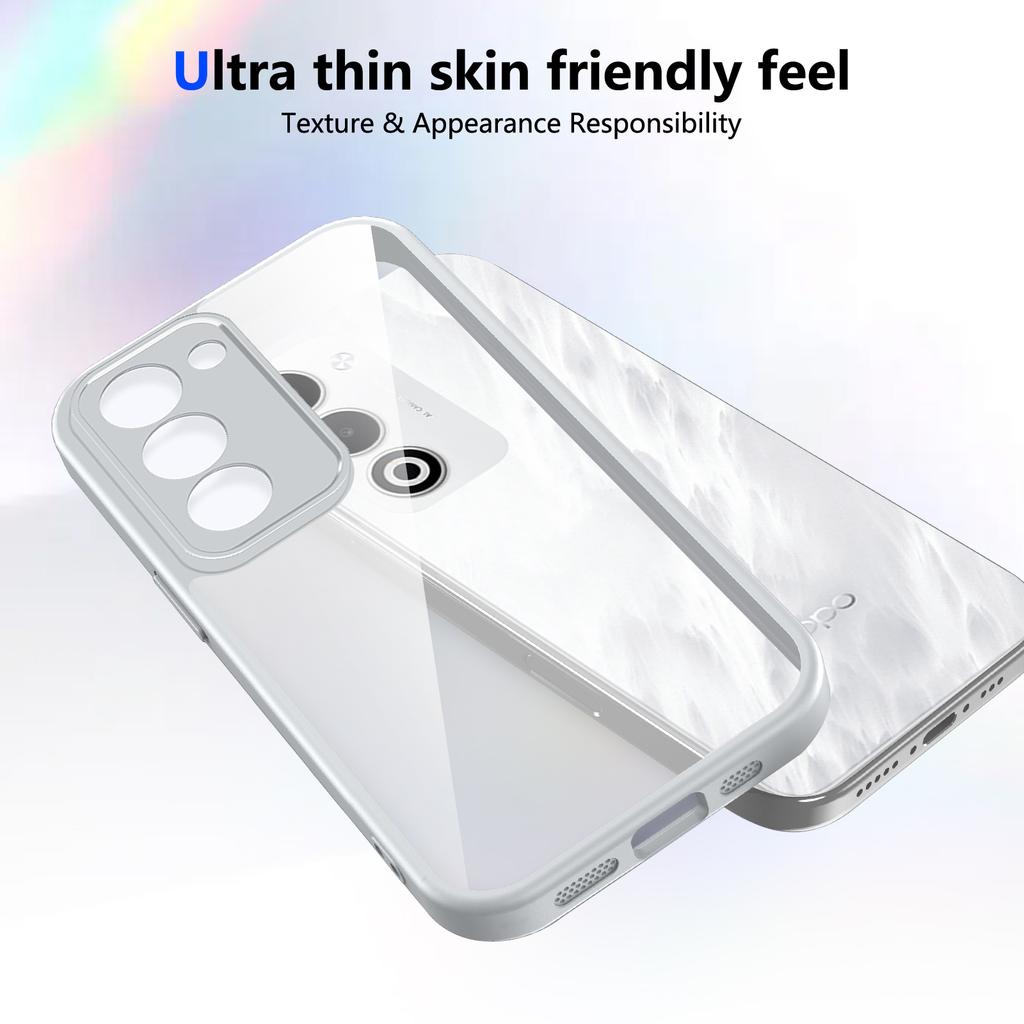 Чехол для Oppo A5 4G 5G 2025, силиконовый бампер с воздушными подушками, прозрачная матовая задняя крышка, жесткий чехол для телефона для Oppo A5 4G 5G CPH2735 CPH2727