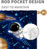 Космические Шторы Детские Мальчики Солнечная Система Вселенная Внешняя Планета Астронавт Галактика Окно Шторы Тканевые Шторы Блокирующие Свет Полиэстер