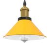 VidaXL Height-Adjustable Pendant Lamp E27 Glossy Yellow Ø22cm Metal, Hanging Lighting, Kitchen Pendant Lighting, 4103447