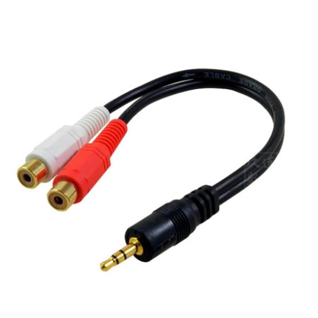 LeTradeJP Stereo Mini Plug Male Conversion 2 RCA Pin Terminal Red White Female Audiophile Audio Conversion Cable Stereo Mini Plug Male RCA Jack x 2