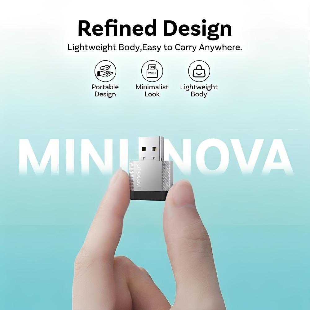 2026 НОВЫЙ OTTOCAST 2-в-1 MINI NOVA Проводной на Беспроводной Адаптер CarPlay Android Auto Plug and Play