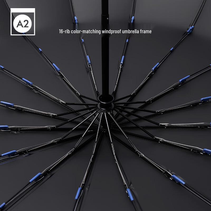 Nanqiao Automatic 16-Rib Windproof Folding Umbrella