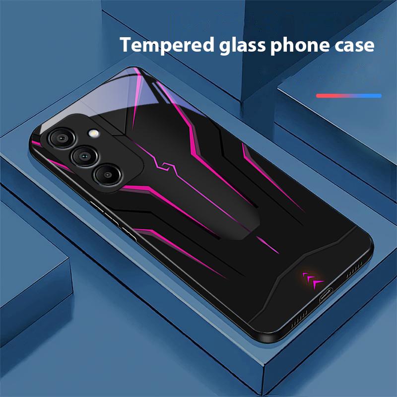 Механический Крутой Желтый Для Samsung Galaxy A15 5G 54 4G 51 50 24 35 90 71 12 51 53 52S 80 22 34 Черный Чехол для телефона из закаленного стекла