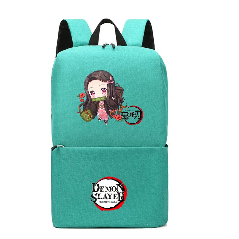 Рюкзак в стиле аниме «Убийца демонов» Nezuko Kawaii, школьная сумка с героями мультфильмов, большая вместимость, манга для путешествий, повседневная сумка для книг для девочек для взрослых