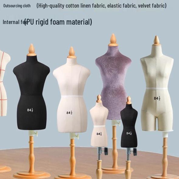 Манекен для обучения дизайну одежды в четверть масштаба с ногами - Булавочный манекен для студенческой одежды