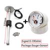 0-190 ohm Fuel Level Gauge 52MM with Fuel Float Sensor Customized 120 140 220 280mm fit Boat Car Fuel Gauge Meter Inidcat