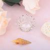 Gilt Painted Crown Design Nail Art Brush Holder Alloy Rhinestone Manicure Tool Rack  Home Use