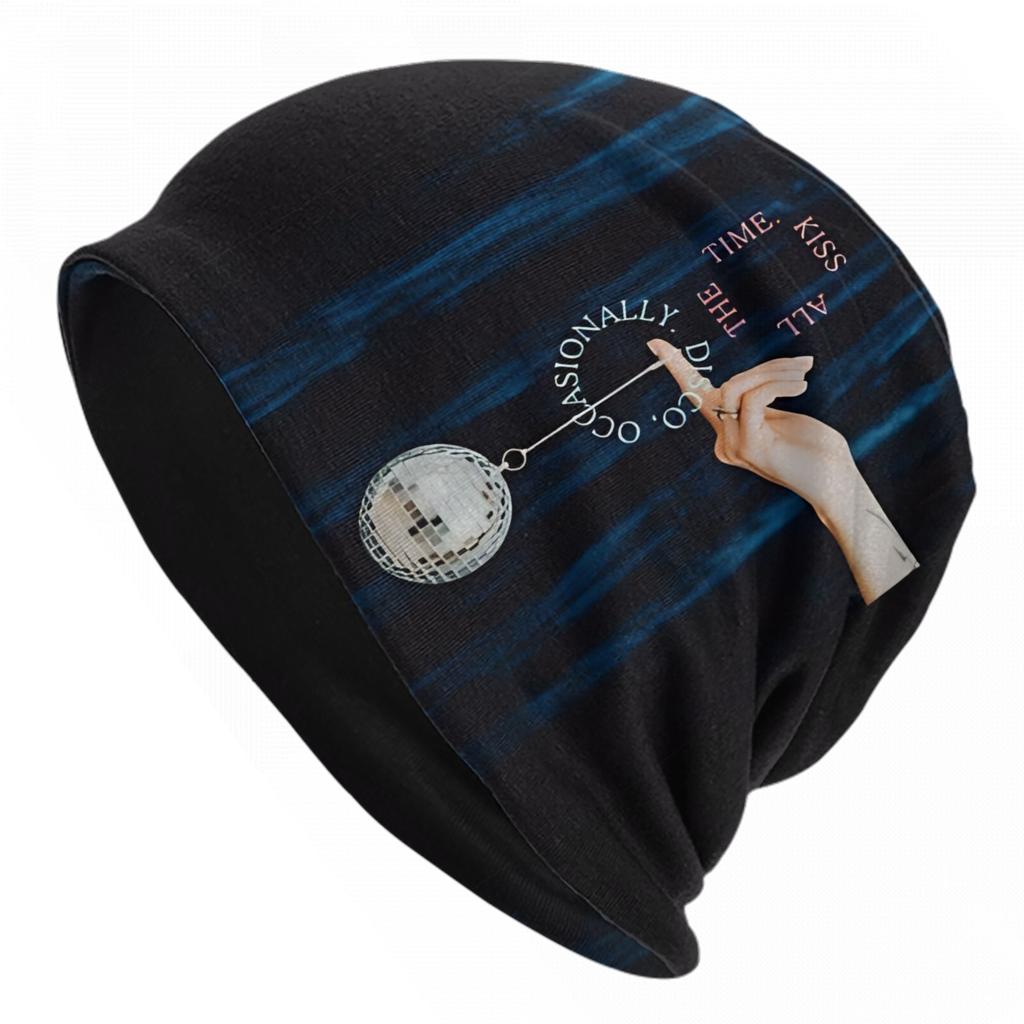 Kiss All The Time New Album Caps Harrys Music Styles Unisex Women Skullies Beanies Hats Summer Warm Multifunction Bonnet Hat