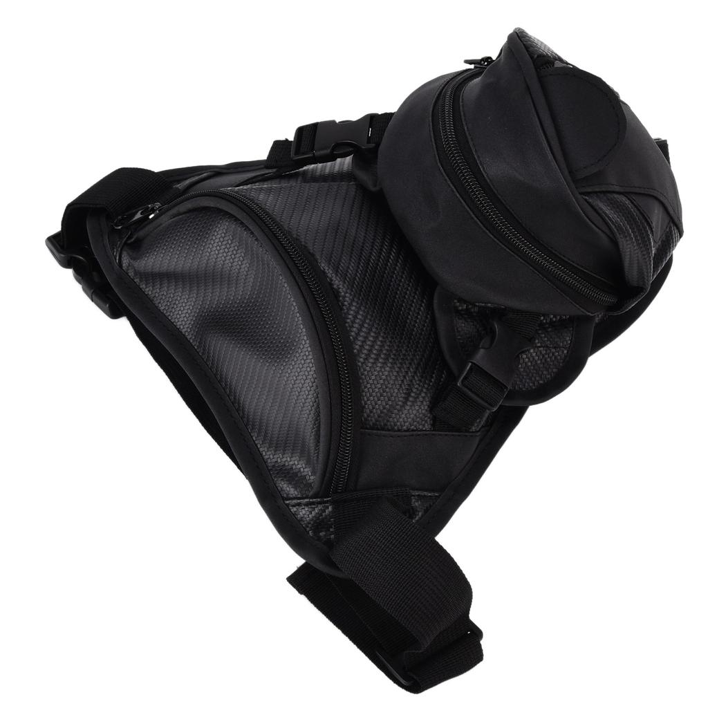 Men Leather Thigh Bag Multifunctional Drop Leg Bag Thigh Satchel for Bicycle Travel Hiking
