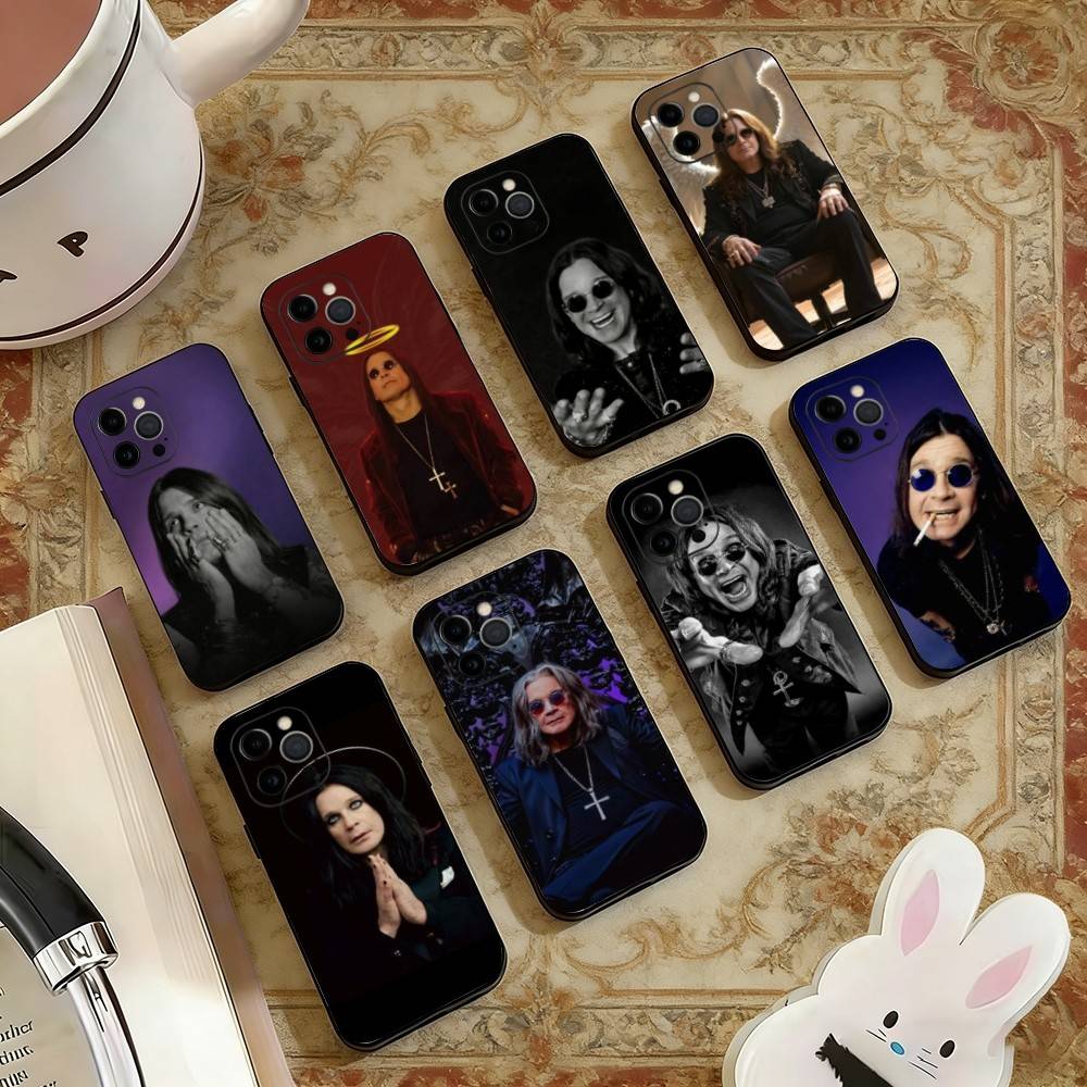 DD-Rock Singer Ozzy Osbourne Phone Case For iPhone 17, 16,15,14,13,12,11 Plus,Pro Max, Others Soft Black Cover