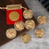 .1 шт. 2026 Год Лошади Китайская Монета с Мешочком для Хранения Счастливое Животное Лошади Памятные Монеты Новогодняя Коллекция Сувенир