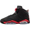 Air 6 Retro GS Reverse Infrared Продавец Детские Кроссовки Черный Светло-Карминный IQ1275-001