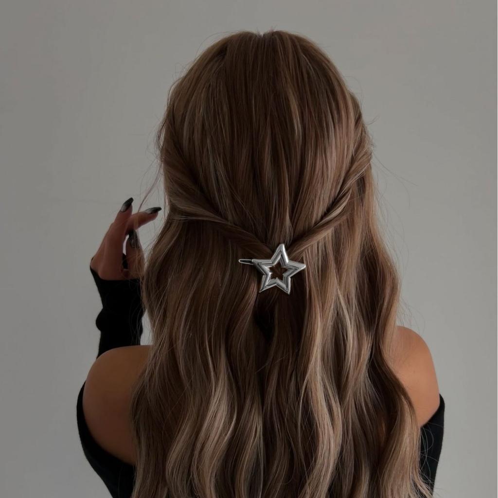 New Luxury Temperament Metal Geometric Irregular Round Hairpin Women's Casual Versatile Hairpin