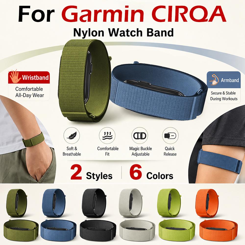 Регулируемый легкий нейлоновый браслет для Garmin CIRQA, спортивный сменный ремешок, аксессуар для мужчин и женщин, для Garmin CIRQA