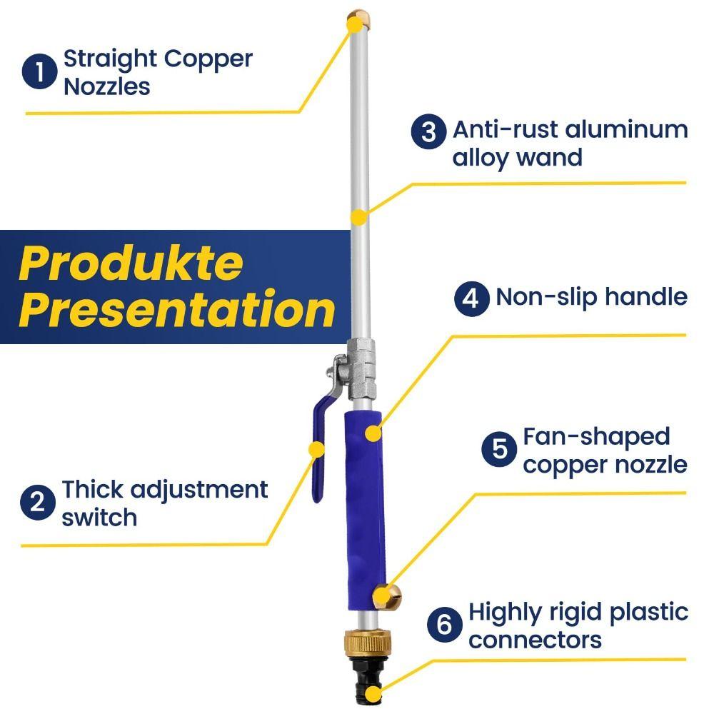 Easily Removes Stains Jet Nozzle Pressure Washer Hose Nozzle Car Cleaning Tool