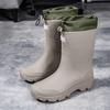 Rain Boots Outdoor Simple Restraint Casual Men and Women Water Shoes Rain Boots Non-slip Waterproof Rainy Day Waterproof Boots