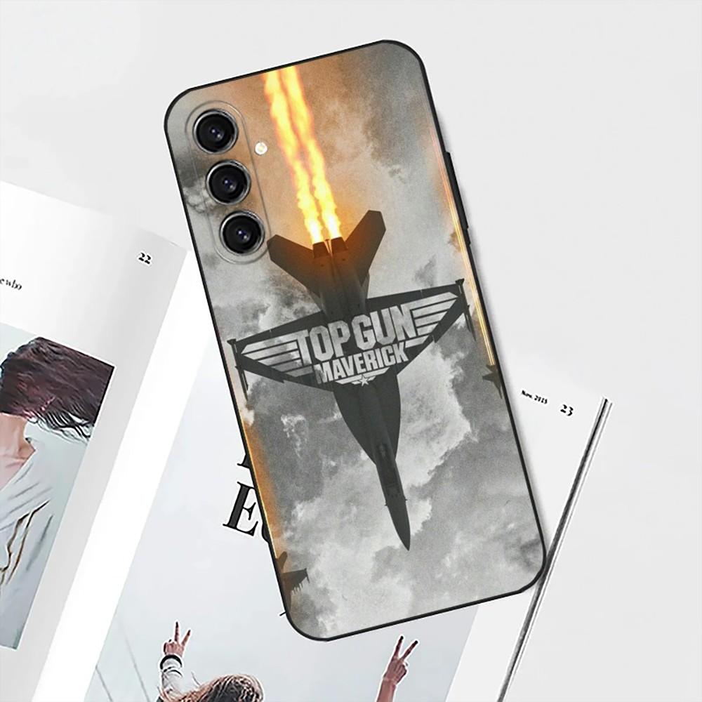 Чехол для телефона T-Top Gun M-Maverick для Samsung S25, S24, S21, S22, S23, S30, Ultra, S20, Plus, Fe, Lite, Note, 10 Черный Мягкий