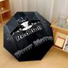 RB Leipzig FC Automatic 3‑Fold Umbrella 8‑Rib Windproof Folding Umbrella Sun Rain Protection For Outdoor Travel Daily Use