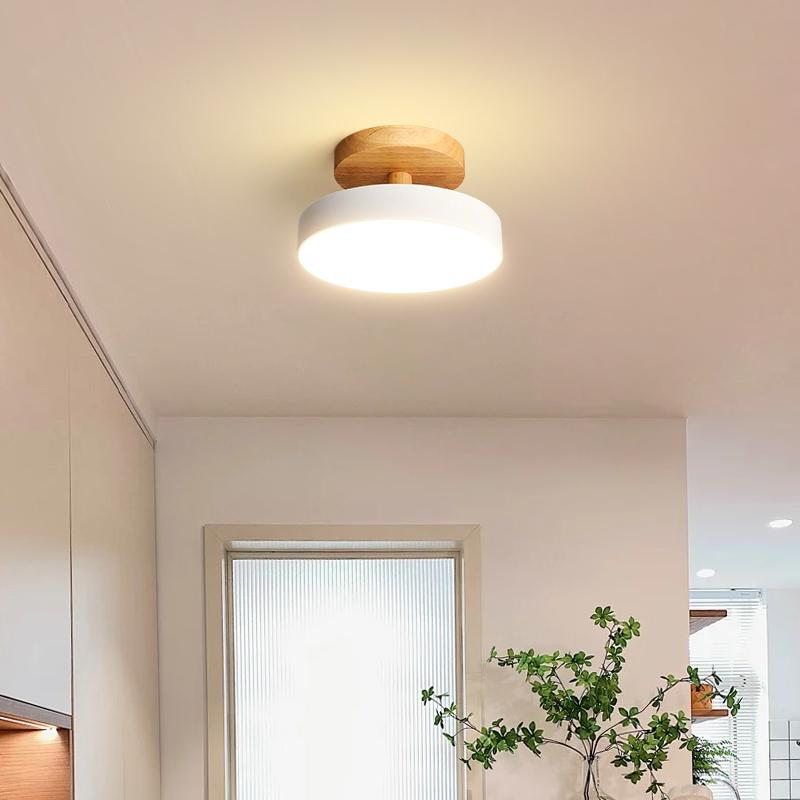 IRALAN Nordic Round Led Ceiling Light Lustre Light Ceiling Lamp Home Bedroom Lighting for Study Corridor Home Decor Fixtures