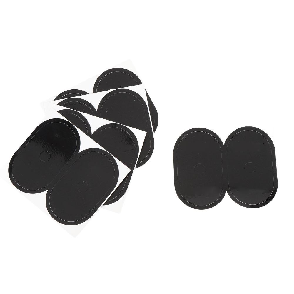 20PCS Oval Tire Valve Stickers Black Bike Air Nozzle Stickers  Bicycle Wheel Valve Area