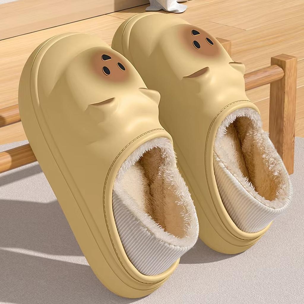 Мужские и женские шлепанцы-медвежата, облачные тапочки, летние сандалии-слайды с открытым носком - пляжная, для бассейна, душевая обувь с амортизирующей толстой подошвой(3-4(240мм), коричневый)